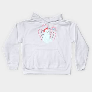 Candy Cane Bear Kids Hoodie